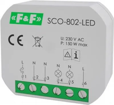 Produktbild von F&F | Dimmer SCO-802-LED - 230V - Universell - Mit Softstart und Speicherfunktion