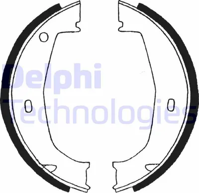 Produktbild von DELPHI LS1851 Handbremsbeläge für BMW 3 Touring (E91) Handbremse 160mm