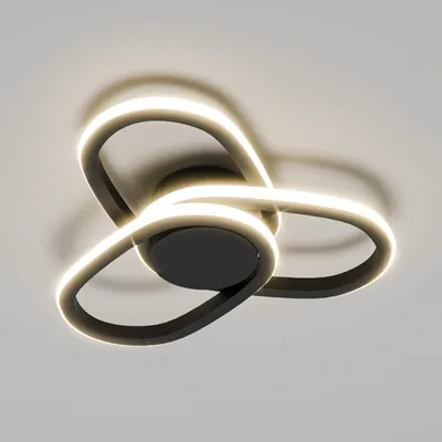 Produktbild von LQWELL Modern LED Deckenleuchte, LED Deckenlampe 40cm, Kleeblatt Design,  48W 4000K 5350LM IP44 spritzwassergesch Schlafzimmerleuchte Wohnzimmerleucht