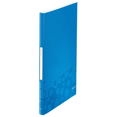 Produktbild von LEITZ 4632-00-36 Teczka PP WOW A4 z 40 kieszeniami niebiesko-metaliczna