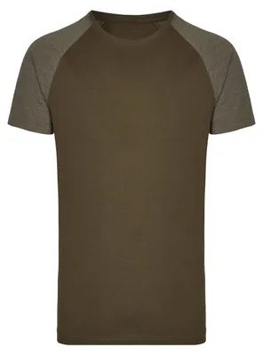 Image de Miners Mate - T-shirt long « My Mate » pour homme LT3253 (L) (olive/heather olive)