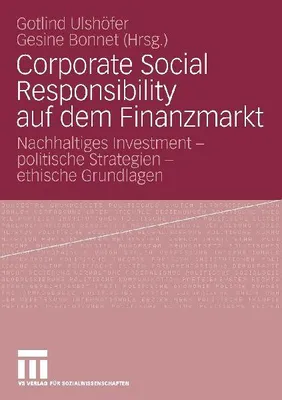 Produktbild von Corporate Social Responsibility auf dem Finanzmarkt