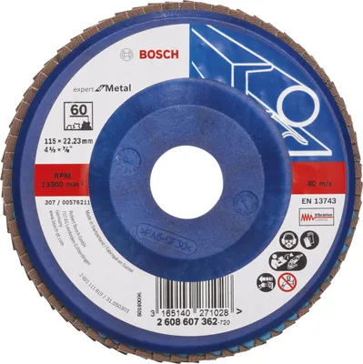 Produktbild von Fächerschleifscheibe X551 Expert for Metal, gerade, 115 mm, 60, Kunststoff