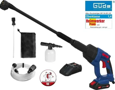Produktbild von Akku Druckreiniger DR 18-201-23 + Akku & Ladegerät 18V E³ Akkusystem