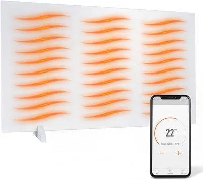 Produktbild von Infrarot-Heizpaneel – Smart-Heizpaneel – Raumheizung – Energieeffizient – Direktwärme – 720W – Weiß