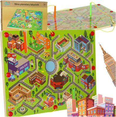 Immagine prodotto di Gioco magnetico labirinto di palline città