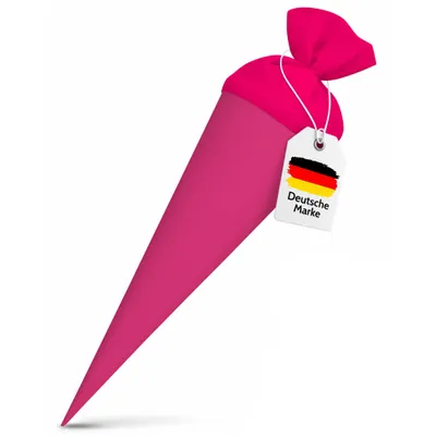 Produktbild von itenga Geschwister - Bastelschultüte 35cm mit Filzverschluss PINK