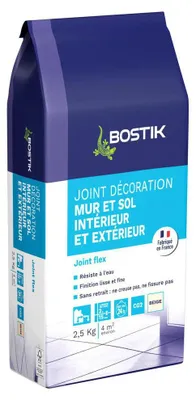 Image de Joint Carrelage Déco Bostik 2.5kg Résistance Et Esthétique Pour Murs Et Sols Intérieurs. - Bostik