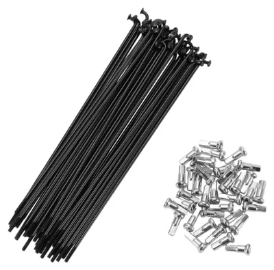 Imagen del producto de Radios de 14G, 135 mm - Acero - 36 unidades - Mejora la durabilidad - Resistentes a los golpes - Resistentes a la deformación - Radios para llantas de bicicleta