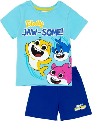 Obrázek produktu pro Baby Shark - "Totally Jaw-Some!" Chlapecké pyžamo s kraťasy NS7470 (86) (modré)
