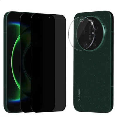 Produktbild von 2-Pack Xiaomi 17 Ultra Privacy Displayschutz & 1-Pack Linsenschutz - Gehärtetes Glas 9H - Super Qualität 3D