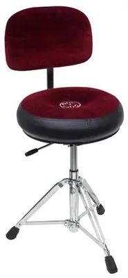 Immagine prodotto di Roc-n-Soc Gaslift sgabello a tamburo con sedile rotondo e schienale rosso