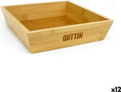 Produktbild von Quttin Braun Bambus Schale 20 x 20 x 20 x 5 cm (12 Stück)