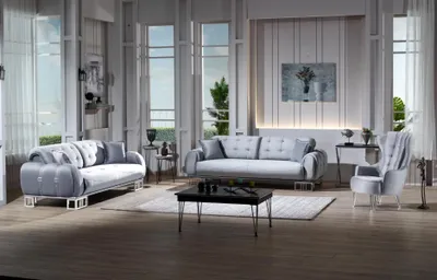 Produktbild von Sofa Set Minotti 3+2+1 – Eleganz im Sparpaket, 3-Sitzer mit Bettfunktion
