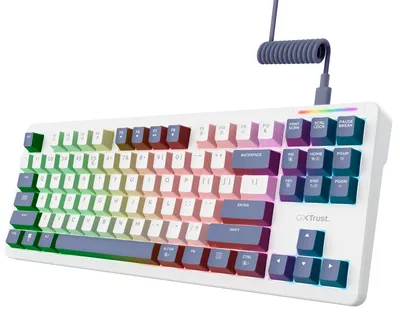 Immagine prodotto di Tastiera da gaming TKL meccanica con illuminazione RGB e switch intercambiabili