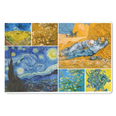 Produktbild von MuchoWow® Mauspad Mousepad Van Gogh - Collage - Alte Meister 27x18 cm - Mousepads - Maus Mat - Pad - Mausunterlage - Büroartikel - Desk Matten