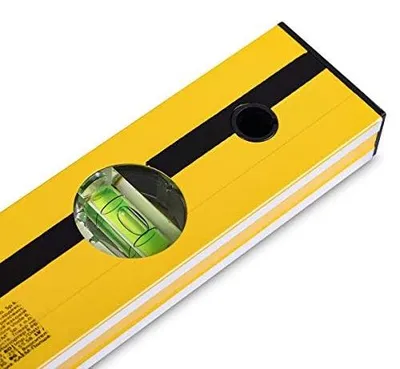 Produktbild von HARDY WORKING TOOLS Wasserwaage, Horizontal-, Vertikal-, Winkel- Libelle, Länge 40cm, Serie 42, gelb, A0730-420400, 1 Stück (1er Pack)