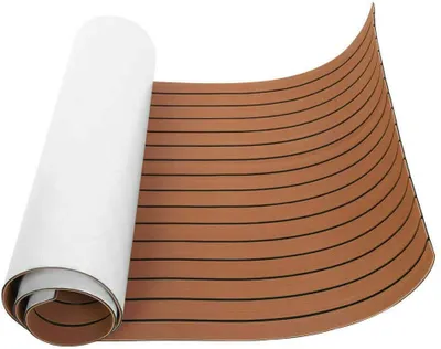 Image de 240cmx90cm tapis de bateau teck mousse EVA tapis de sol pad pour yacht bateau 6mm