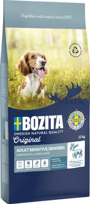 Produktbild von Bozita Original Adult Sensitive Jagnięcina i Ryż  - sucha karma dla psa - 12 kg