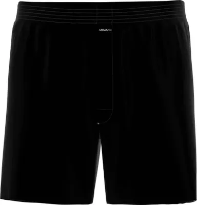 Produktbild von AMMANN Herren Boxershorts - Jersey Boxershorts Basic Baumwolle, lockerer Schnitt, Baumwolle Schwarz 4XL