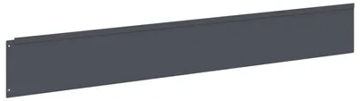 Image de Bordure de Pelouse 10 pcs 100 x 15 cm Acier Anthracite