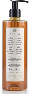 Immagine prodotto di Sapone liquido PRIJA con estratto di ginseng, pompa da 380 ml