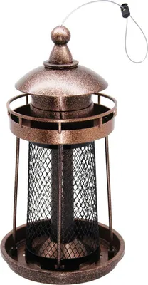 Produktbild von Vogelfutterspender Nessa Leuchtturm Metallic Gold
