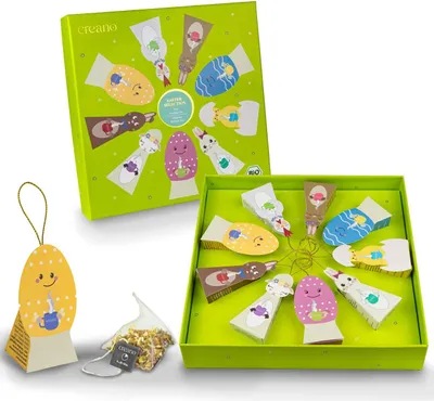 Produktbild von Oster-Edition Kräutertee 9er Pyramiden Geschenkset „ORGANIC HERBAL TEA“ - 9 -Pyramiden-Teebeutel in 9 unterschiedlichen Sorten - 22,5g *¹
