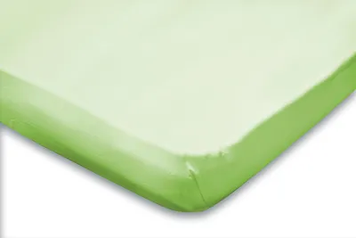 Produktbild von Eleganzzz Topper-Spannbetttuch Jersey Stretch – Grün – 180x210/220 - 200x200 – weich & dehnbar