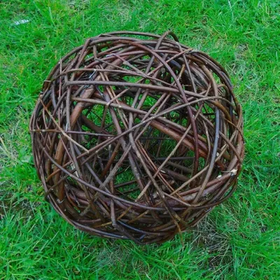 Produktbild von MIKONI Weidenkugel | Ø 30 cm | Weidenball Dekoweidenkugel Kugel Rebenkugel Dekobälle Gartenkugel Dekokugel Rattankugel aus geflochtener Weide