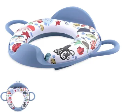 Produktbild von Lorelli Toilettensitz Rückenlehne Handgriff gepolstert, Spritzschutz, Kunststoff