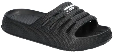 Produktbild von American Club NH196, Damen Pantoletten leicht Badeschuhe Schaumstoff rutschhemmend bequem, Schwarz 36
