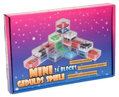 Imagen del producto de Juego de rompecabezas con dados, mini juego de paciencia, set de 24 piezas