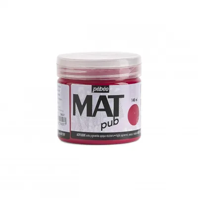Immagine prodotto di Colore acrilico Pebeo Mat Pub, 140 ml, rosso carminio
