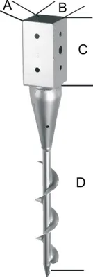 Produktbild von Einschraubbodenhülse tzn 71x600/650 mm