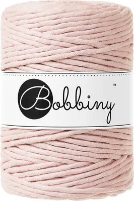 Obrázok produktu pre Bobbiny Macrame Cord 5 mm 100 m Pastel Pink Špagát