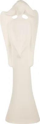 Produktbild von Gilde Figur, Engel, "Cecilia", Keramik, weiß, VE 2, L. 10 cm, B. 17.5 cm, H. 56 cm 55418 4063387554180