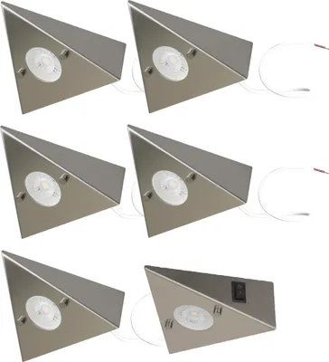 Produktbild von 6er Set LED-Unterbauleuchte 4,8 Watt LED Modul 3000K warmweiß