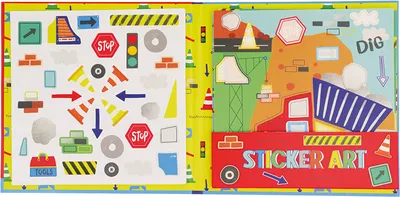 Image de Livre avec autocollants Construction