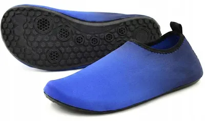 Produktbild von Neopren Wasserschuhe Kinder Junior Blau Schwarz Badeschuhe Strandschuhe zum Schwimmen 33