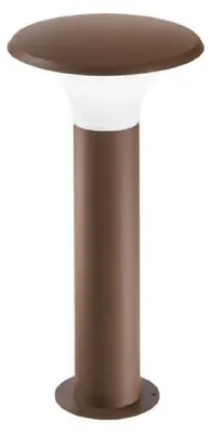 Productafbeelding van Buitenlamp Ges521, aluminium met roestkleurige afwerking, diffuser van methacryl, IP44, fitting E27, maximaal 28W - Gealuce