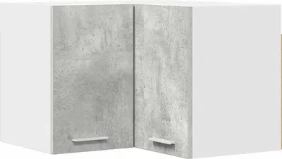 Obrázok produktu pre vidaXL Nástenná skrinka betónová sivá a biela 57 x 57 x 40 cm materiál na báze dreva