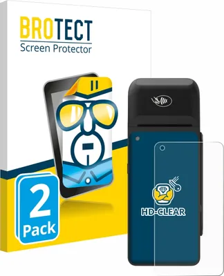 Produktbild von 2x Für Verifone T650c Schutzfolie BROTECT Displayschutz Display Schutz Folie Klar Transparent