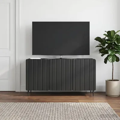 Obrázok produktu pre vidaXL TV stolík, čierny, 99 x 34,5 x 52 cm, drevotrieska
