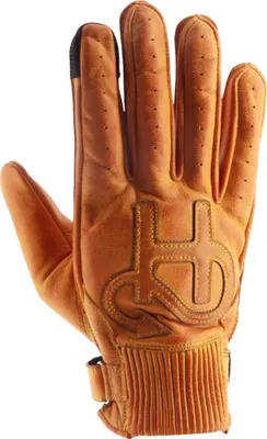 Produktbild von Helstons Golf Perforierte Lederhandschuhe Orange 9 Mann Orange 9