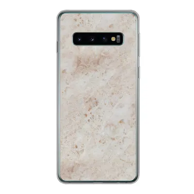 Produktbild von MuchoWow® Handyhülle Schutzhülle Hülle für Samsung Galaxy S10 Marmor - Muster - Braun Silikon Softcase Handy Hülle - Handytasche