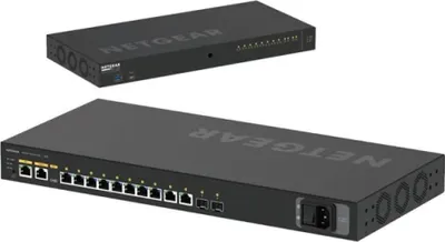 Produktbild von NETGEAR 12-Port AV Line M4250-10G2XF-PoE+ 8x1G PoE+ 240W 2x1G 2xSFP+ Managed Switch