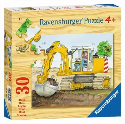Produktbild von Holzpuzzle - Baustelle, 30 Teile