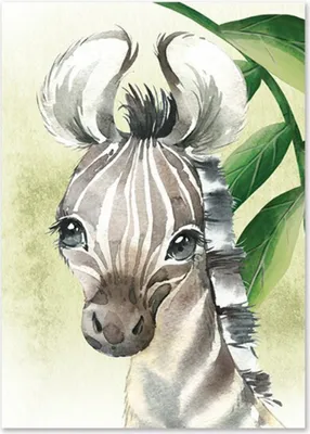 Produktbild von TPFLiving Kunstdruck LW-1049 (OHNE RAHMEN) Poster - Leinwand - Wandbild - Hochauflösender Giclée-Druck, langlebig und hochwertig - Tiere im Dschungel, Tiger, Zebra, Elefant, Giraffe -  - Größe: 10x15cm