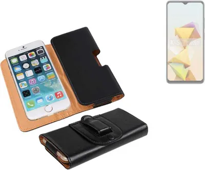 Produktbild von K-S-Trade Schützhülle Handyhülle kompatibel mit ZTE Blade A73 5G Holster Gürtel Tasche Schutzhülle Handy-Tasche Smartphone Case Seitentasche